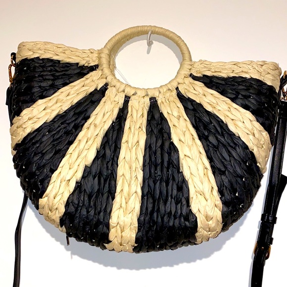 BP by Nordstrom woven straw handbag NWT - Picture 3 of 8